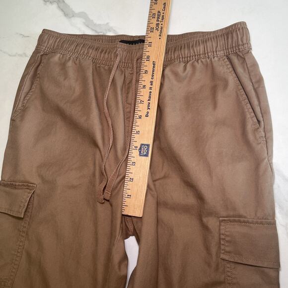 Sanctuary Cargo Pants Womens Medium Tan Straight Leg Lightweight Drawstring EUC - Picture 6 of 10